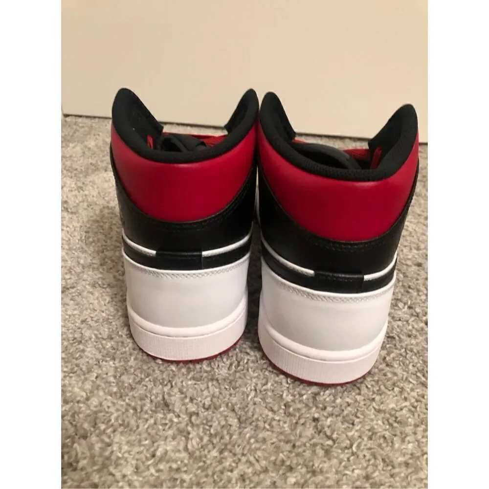 Jordan 1 Mid Black/ Gym Red Men’s Size 10.5